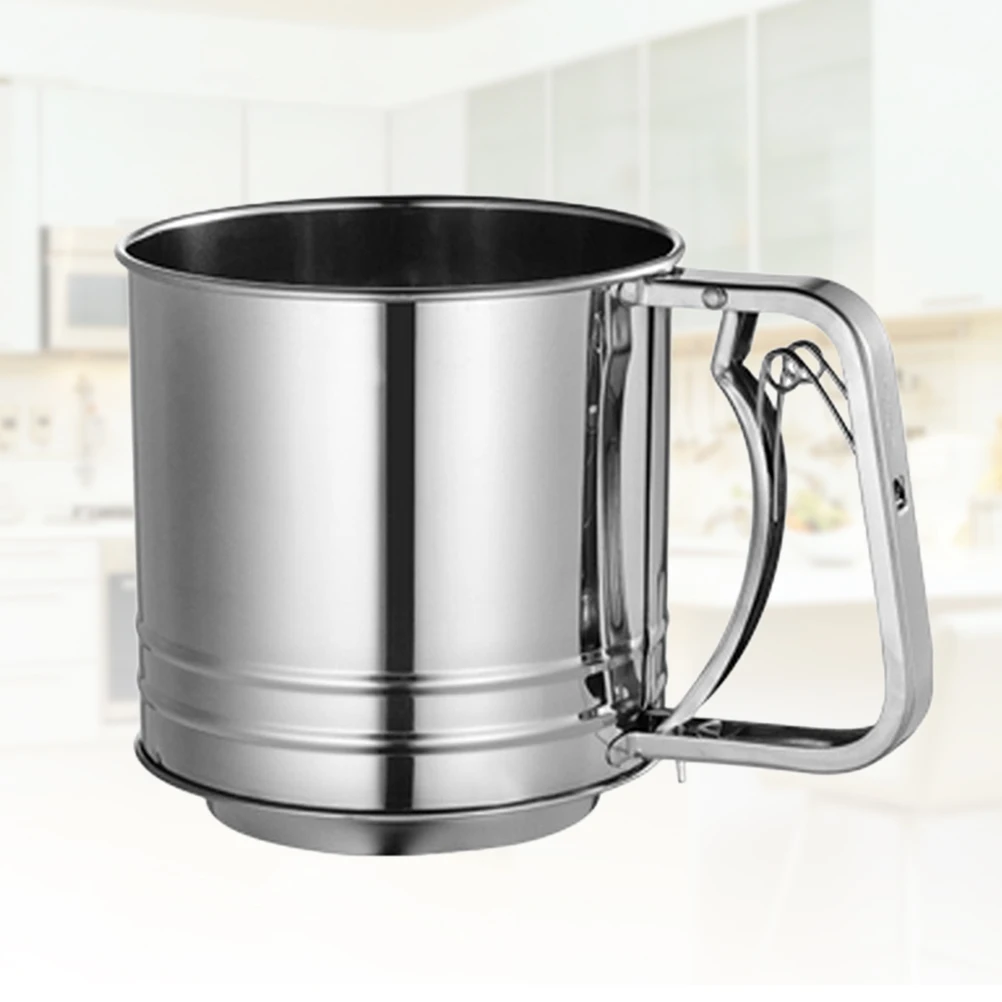 Mesh Flour Sifter Stainless Steel Powdered Sugar Net Sifting Strainer Cake Baking Filter Double Layer Sieve Kitchen Tool
Mesh Flour Sifter Stainless Steel Powdered Sugar Net Sifting Strainer Cake Baking Filter Double Layer Sieve Kitchen Tool