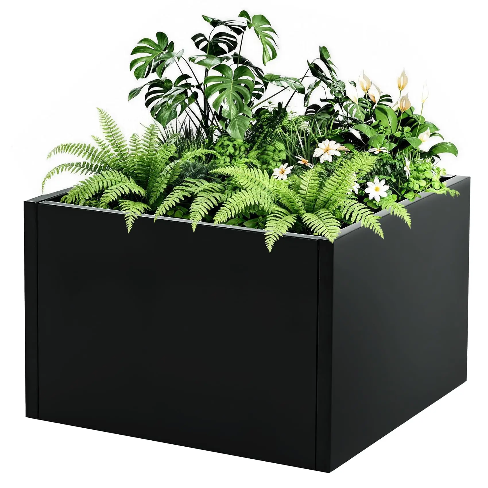 Metal Raised Garden Bed Planter –, Compact Square, Weather Resistant, Snap-On Assembly, Open Bottom Design , Ideal for Yard
Metal Raised Garden Bed Planter –, Compact Square, Weather Resistant, Snap-On Assembly, Open Bottom Design , Ideal for Yard