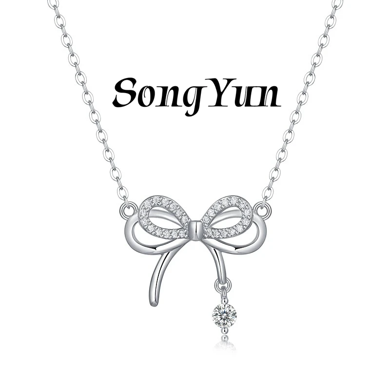 SONGYUN Luxury Jewelry 925 Sterling Silver Necklace Moissanite Diamond Initial Evening for Her Rhodium Plated SYT Patent Pendant
SONGYUN Luxury Jewelry 925 Sterling Silver Necklace Moissanite Diamond Initial Evening for Her Rhodium Plated SYT Patent Pendant