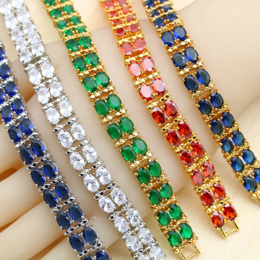 Blue Semi-precious Dubai Bracelet for Women Wedding Birthday Jewelry
Blue Semi-precious Dubai Bracelet for Women Wedding Birthday Jewelry
