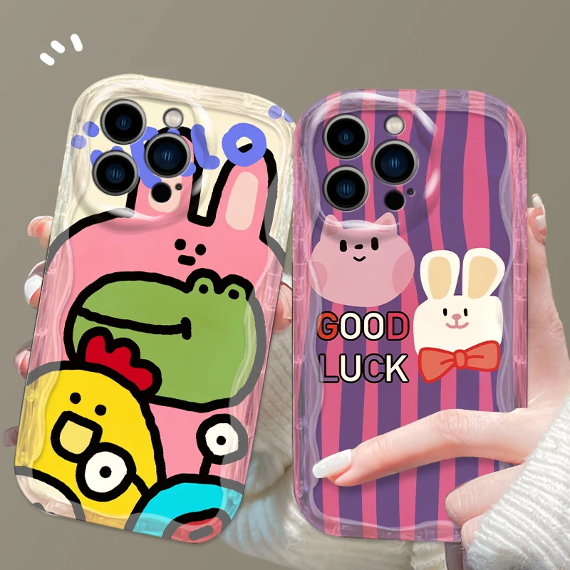 Cute Cartoon Girl Rabbit For Apple iPhone 15 14 13 12 11 XS XR X Pro Max Plus Wave Oil Funda Phone Case
Cute Cartoon Girl Rabbit For Apple iPhone 15 14 13 12 11 XS XR X Pro Max Plus Wave Oil Funda Phone Case