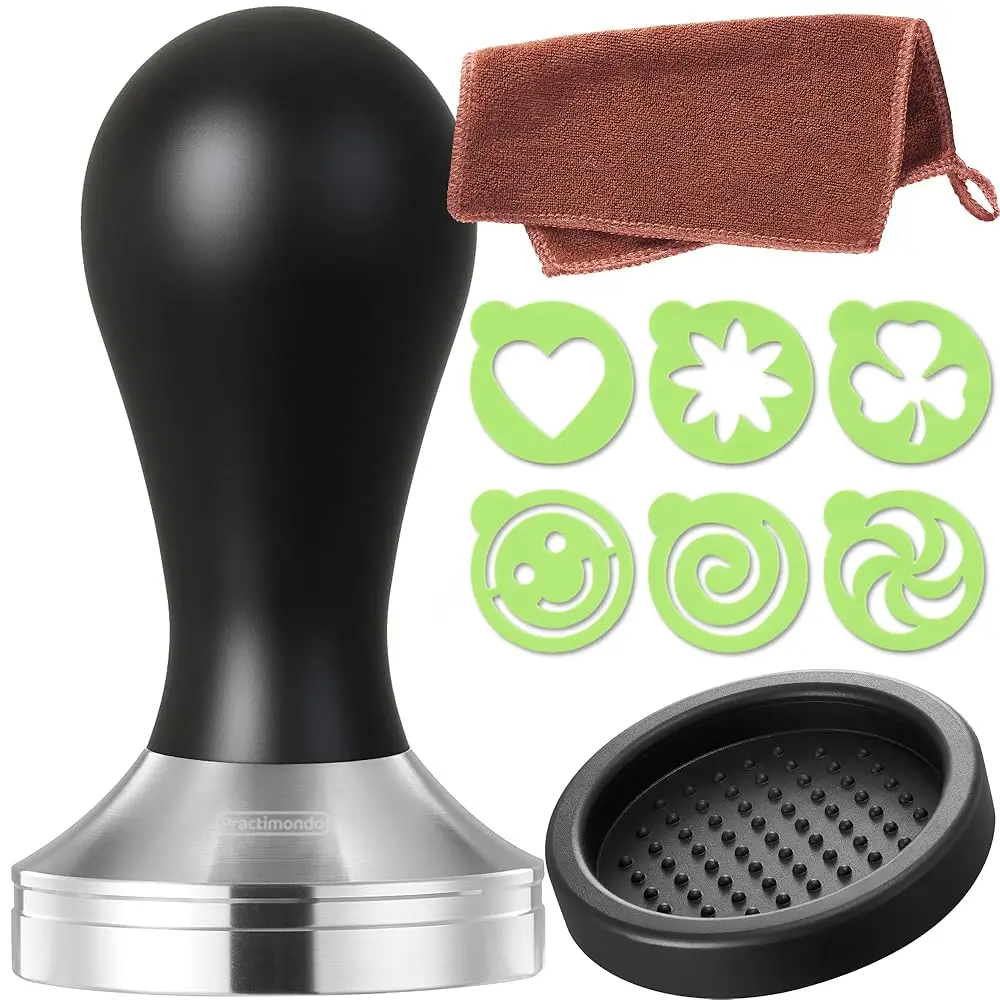 Espresso Tamper Set - 51Mm Tamper And Espresso Accessories - Premium Barista Espresso Tools Hand Tamper Set
Espresso Tamper Set - 51Mm Tamper And Espresso Accessories - Premium Barista Espresso Tools Hand Tamper Set