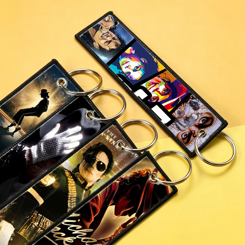 Michael Jackson 1pcs Keychains for Men Women Cartoon Anime Key Tags Key Ring Car Key Holder School Bag Backpack Accessories
Michael Jackson 1pcs Keychains for Men Women Cartoon Anime Key Tags Key Ring Car Key Holder School Bag Backpack Accessories