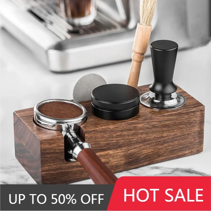 High-Quality 51/53/58mm Wood Espresso Coffee Tamper Station Three-in-One Portafilter Holder Support Base Rack Barista Accessory
High-Quality 51/53/58mm Wood Espresso Coffee Tamper Station Three-in-One Portafilter Holder Support Base Rack Barista Accessory