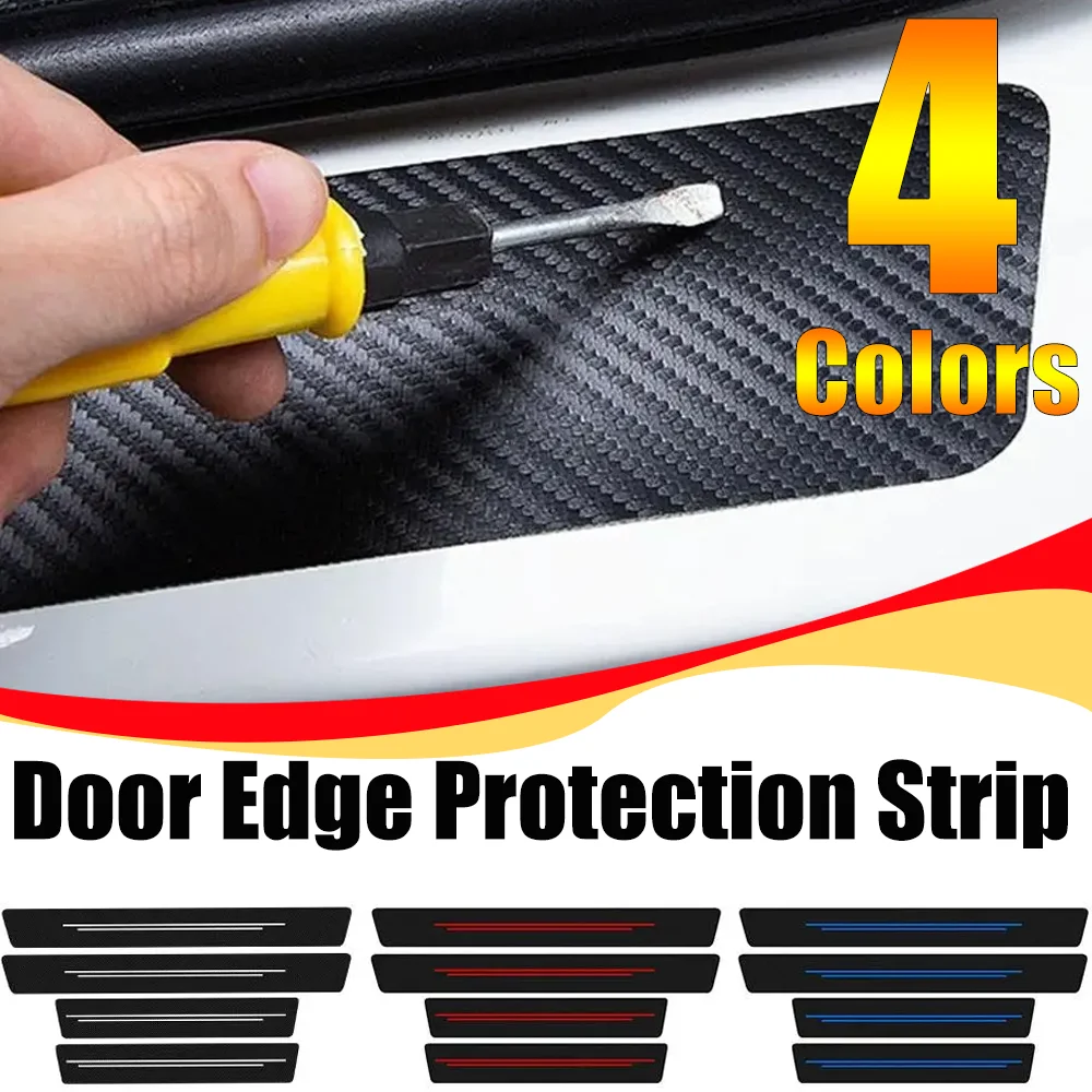 4PCS Carbon Fiber Leather Threshold Protector Multicolored Waterproof Anti-scratch Door Edge Protection Strip Auto Accessories
4PCS Carbon Fiber Leather Threshold Protector Multicolored Waterproof Anti-scratch Door Edge Protection Strip Auto Accessories