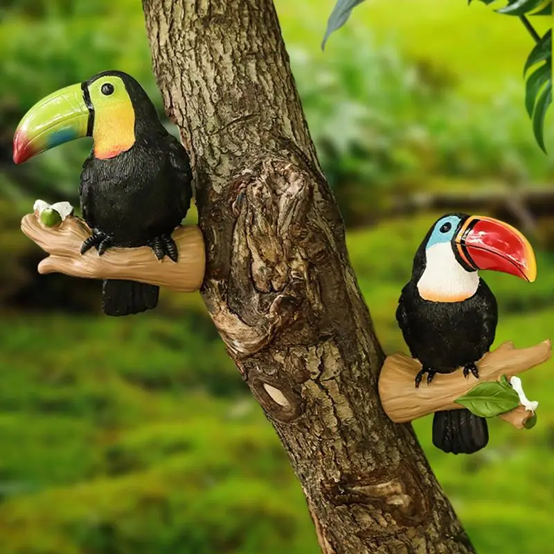 2pcs Resin Parrot Statue DIY Outdoor Garden Tree Decoration Animal Sculpture For Home Office Garden Decor Ornament
2pcs Resin Parrot Statue DIY Outdoor Garden Tree Decoration Animal Sculpture For Home Office Garden Decor Ornament