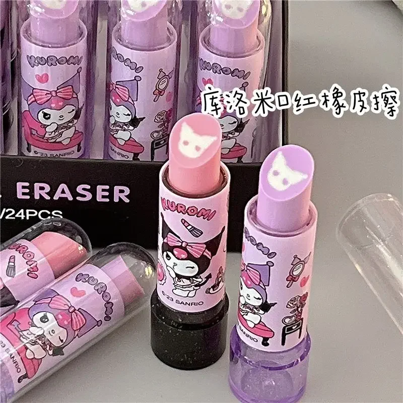 Sanrio Kuromi Lipstick Eraser Kawaii Hellokitty Elementary School Children's Prizes Rotating Eraser Learning Stationery
Sanrio Kuromi Lipstick Eraser Kawaii Hellokitty Elementary School Children's Prizes Rotating Eraser Learning Stationery
