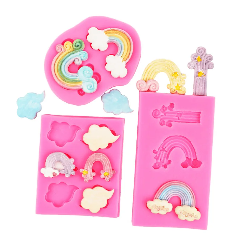 Cloud Rainbow Cooking Tools Bakery Silicone Mold For Bakin Of Kitchen Accessories Ware Fondant Sugar Mug Craft Cake Decorating
Cloud Rainbow Cooking Tools Bakery Silicone Mold For Bakin Of Kitchen Accessories Ware Fondant Sugar Mug Craft Cake Decorating