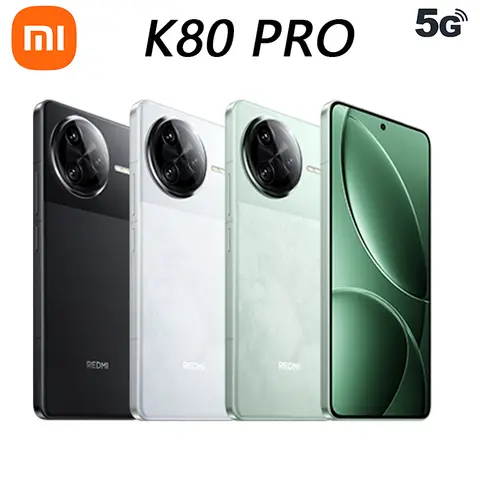 Brand New Xiaomi Redmi K80 Pro CN Version Snapdragon 8 Elite 6.67 2K Screen 50MP Camera 120W 6000mAh Wireless Charging HyperOS 3