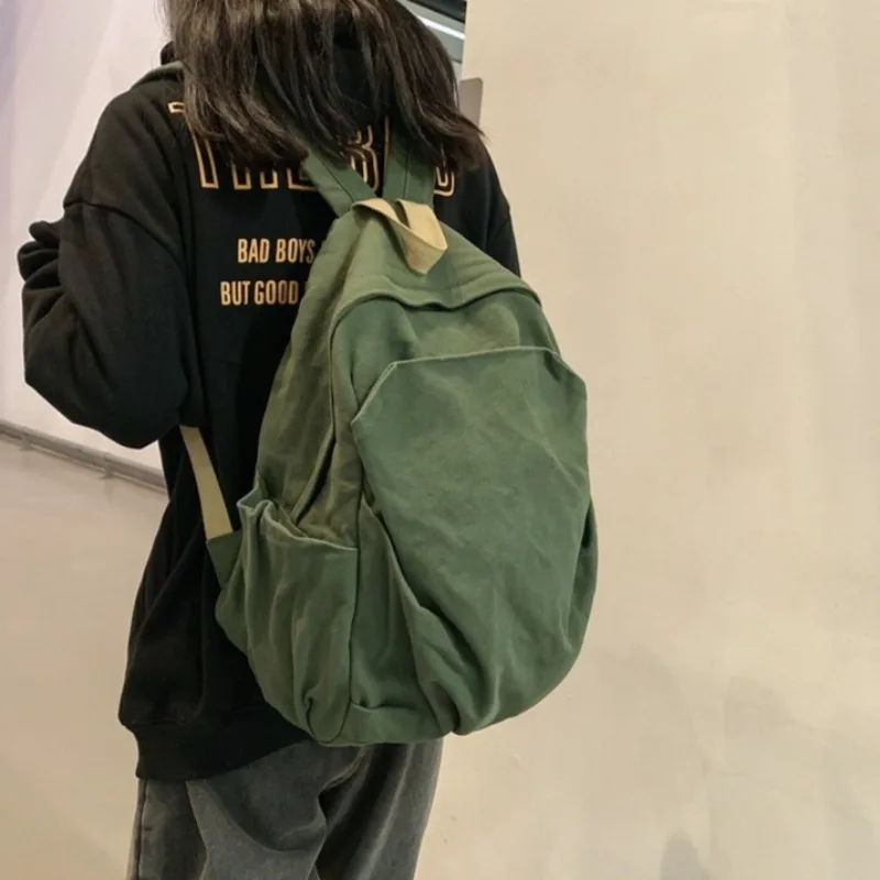 New Backpack Fashion Solid Color Casual Simple Large Capacity Zipper Schoolbag Japanese Style Students Rucksack Trend Design
New Backpack Fashion Solid Color Casual Simple Large Capacity Zipper Schoolbag Japanese Style Students Rucksack Trend Design