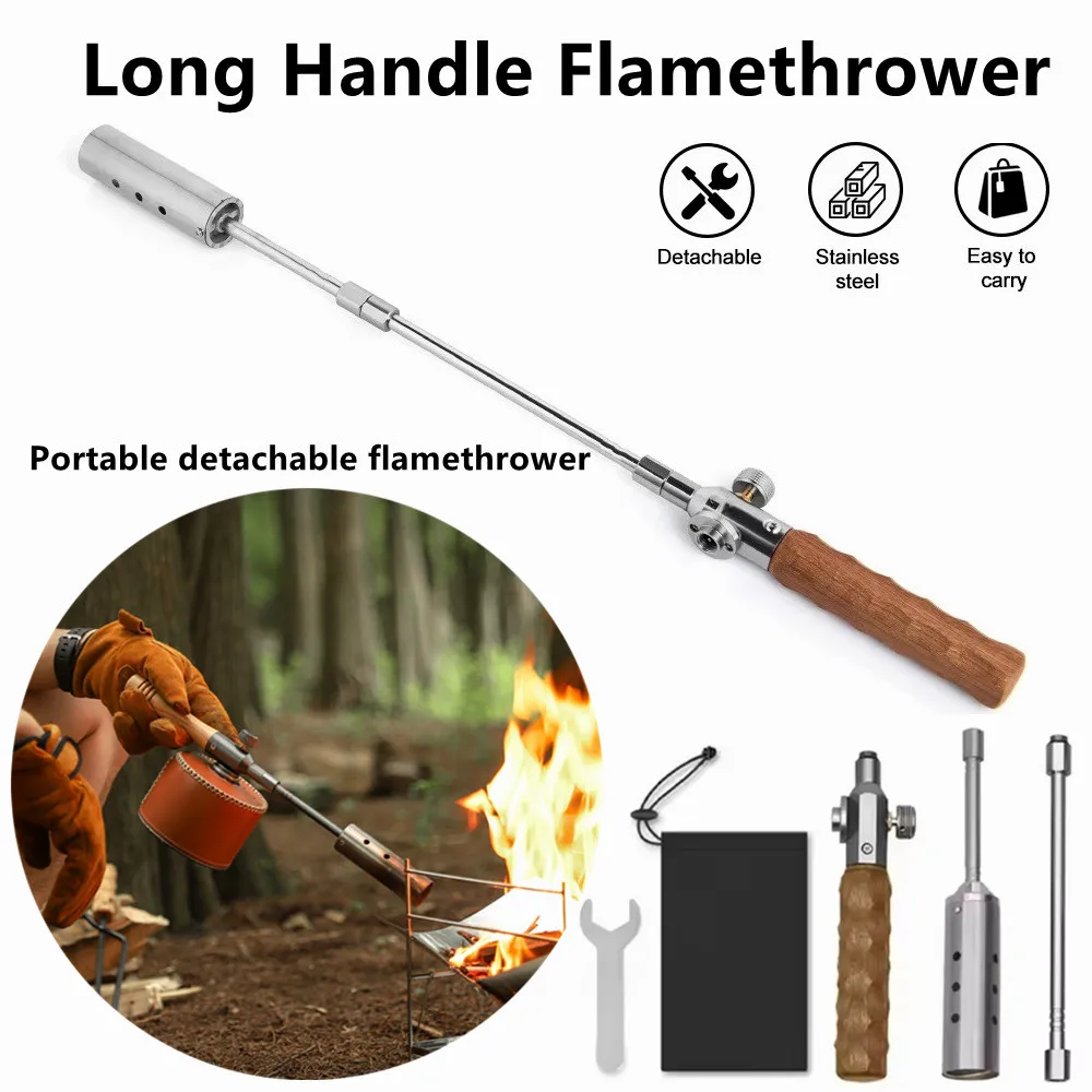 Wood Handle Removable Three-stage Gas Burner Gun Outdoor Camping Torch Cooking Bbq Igniter Cassette Gas Tank Highpower Flame Gun
Wood Handle Removable Three-stage Gas Burner Gun Outdoor Camping Torch Cooking Bbq Igniter Cassette Gas Tank Highpower Flame Gun