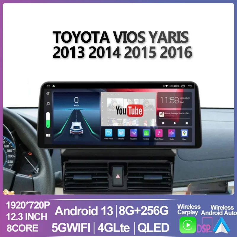 12,3 дюйма Android 13 Для TOYOTA VIOS YARIS 2013 2014 2015 2016 Мультимедиа Видеоплеер Автомобильное Радио GPS Навигация DVD 2Din Carplay
12,3 дюйма Android 13 Для TOYOTA VIOS YARIS 2013 2014 2015 2016 Мультимедиа Видеоплеер Автомобильное Радио GPS Навигация DVD 2Din Carplay