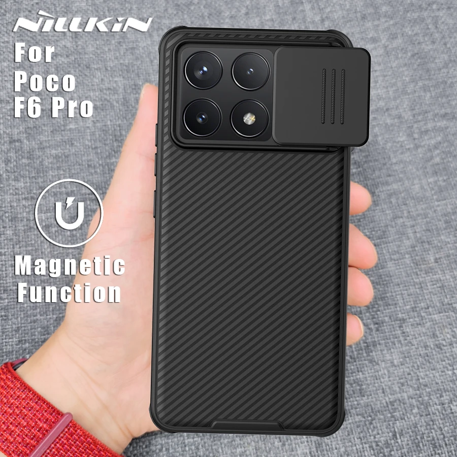 NILLKIN for Xiaomi Poco F6 Pro 5G case Lens CamShield Magnetic Magsafe Back cover cases Camera Protection f6pro
NILLKIN for Xiaomi Poco F6 Pro 5G case Lens CamShield Magnetic Magsafe Back cover cases Camera Protection f6pro