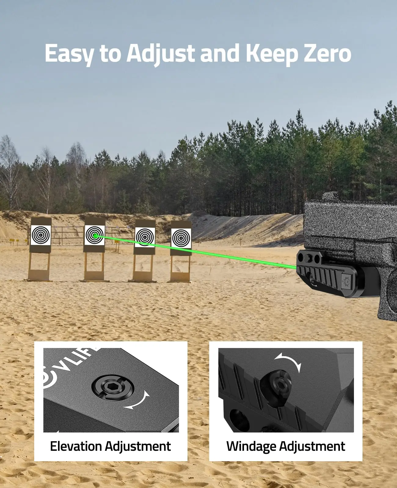 CVLIFE Green Laser Sight Low Profile Sighting or Pistol 21MM Picatinny Rail Hunting Laser Sighting with Ambidextrous Switches
CVLIFE Green Laser Sight Low Profile Sighting or Pistol 21MM Picatinny Rail Hunting Laser Sighting with Ambidextrous Switches