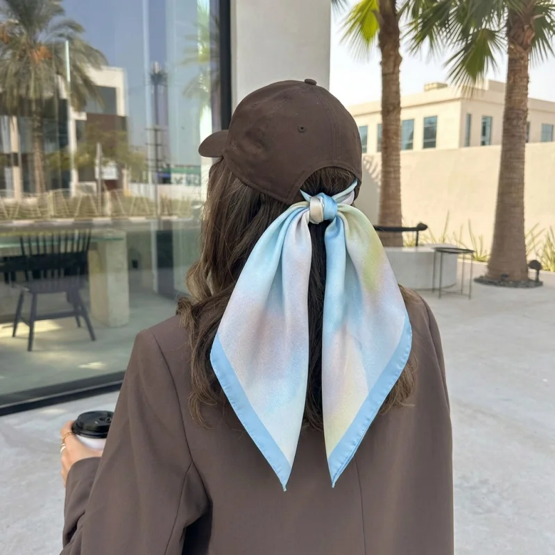 Fashion Satin Square Scarf Gradient Tie-dye Print Hairband Trendy Bandana Headband Neck Scarf for Women Hair Wrap Bag Accessory
Fashion Satin Square Scarf Gradient Tie-dye Print Hairband Trendy Bandana Headband Neck Scarf for Women Hair Wrap Bag Accessory