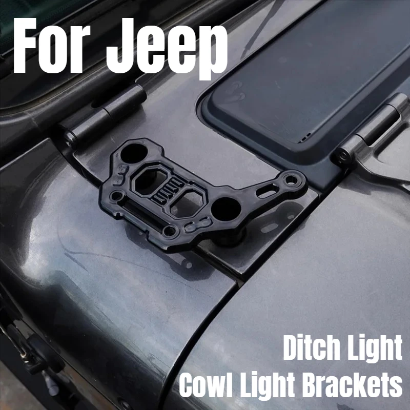 2Pcs Brand New High-Quality Light Bar Mount Bracket For Jeep Wrangler JL Gladiator JT 2018-2025 Ditch Light Cowl Light Brackets
2Pcs Brand New High-Quality Light Bar Mount Bracket For Jeep Wrangler JL Gladiator JT 2018-2025 Ditch Light Cowl Light Brackets
