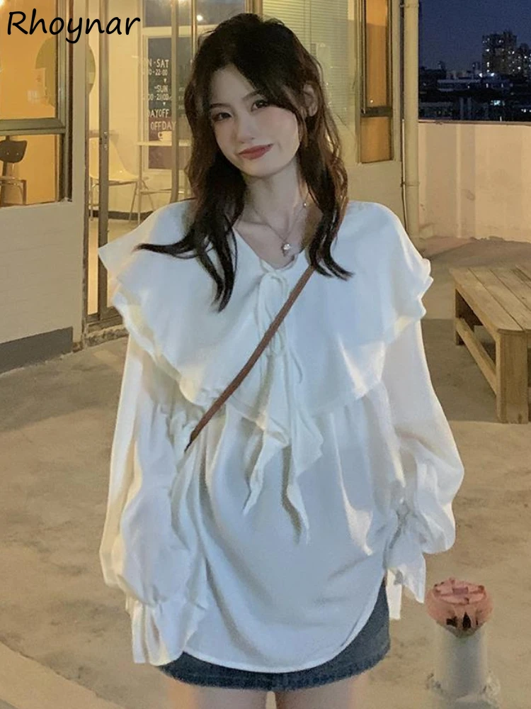 Белая блузка женская с длинным рукавом, винтажная на шнуровке Fairycore, корейский стиль, свободный дизайн, универсальный повседневный топ Mujer для девочек
Белая блузка женская с длинным рукавом, винтажная на шнуровке Fairycore, корейский стиль, свободный дизайн, универсальный повседневный топ Mujer для девочек