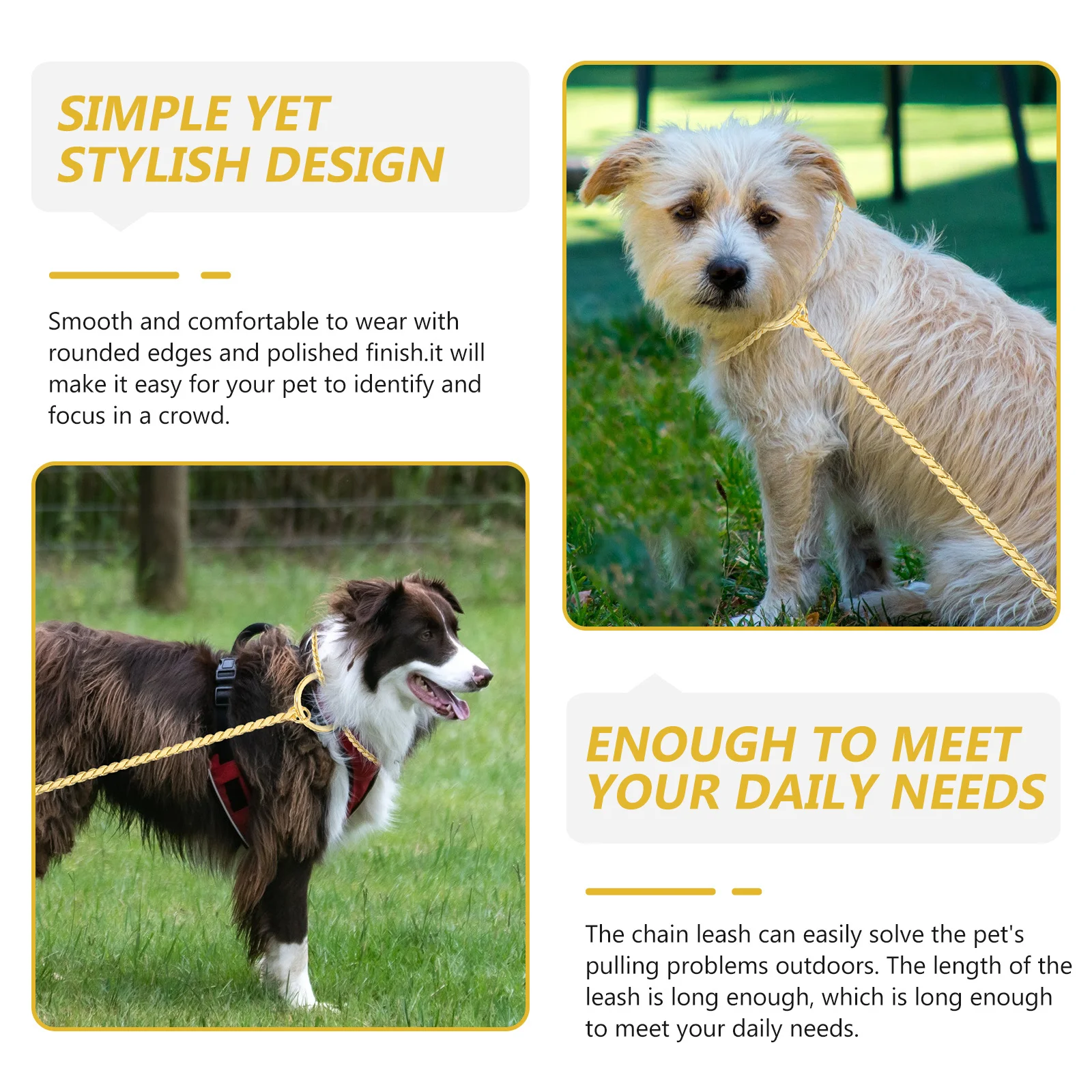 Lightweight Stainless Steel Dog Chain Long Wear-Resistant Convenient Chain Leash Puppy Collar Household Dog Supply
Lightweight Stainless Steel Dog Chain Long Wear-Resistant Convenient Chain Leash Puppy Collar Household Dog Supply