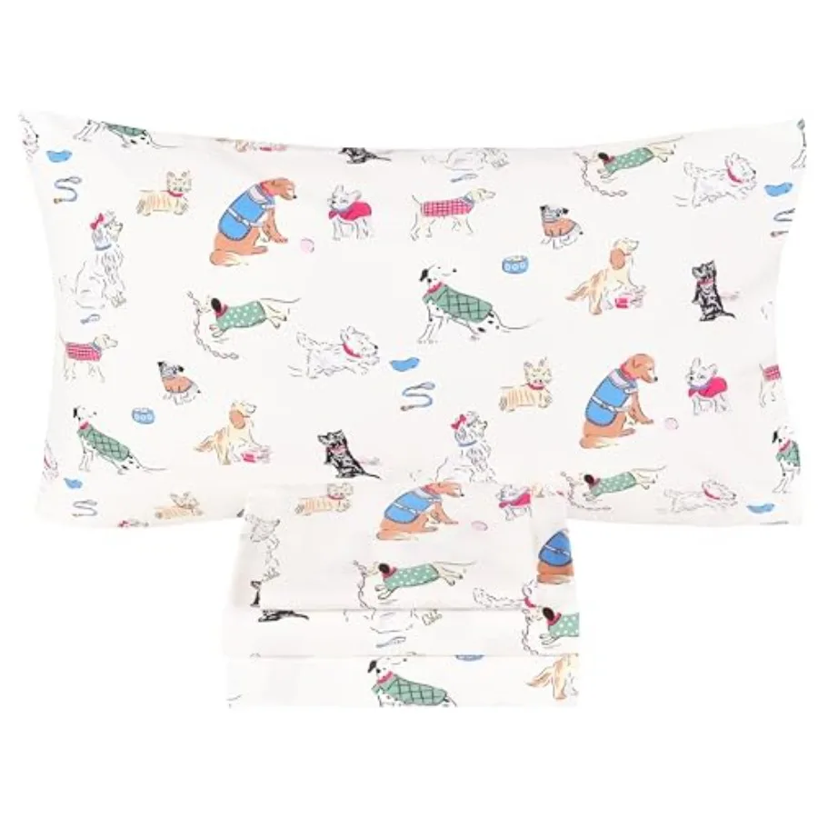 Puppy Dog 100% Cotton 4 Pcs Bed Sheet Set Toddler Teen Flat Sheet and Fitted Sheet and Pillowcase Girls Boys Bedding Set
Puppy Dog 100% Cotton 4 Pcs Bed Sheet Set Toddler Teen Flat Sheet and Fitted Sheet and Pillowcase Girls Boys Bedding Set
