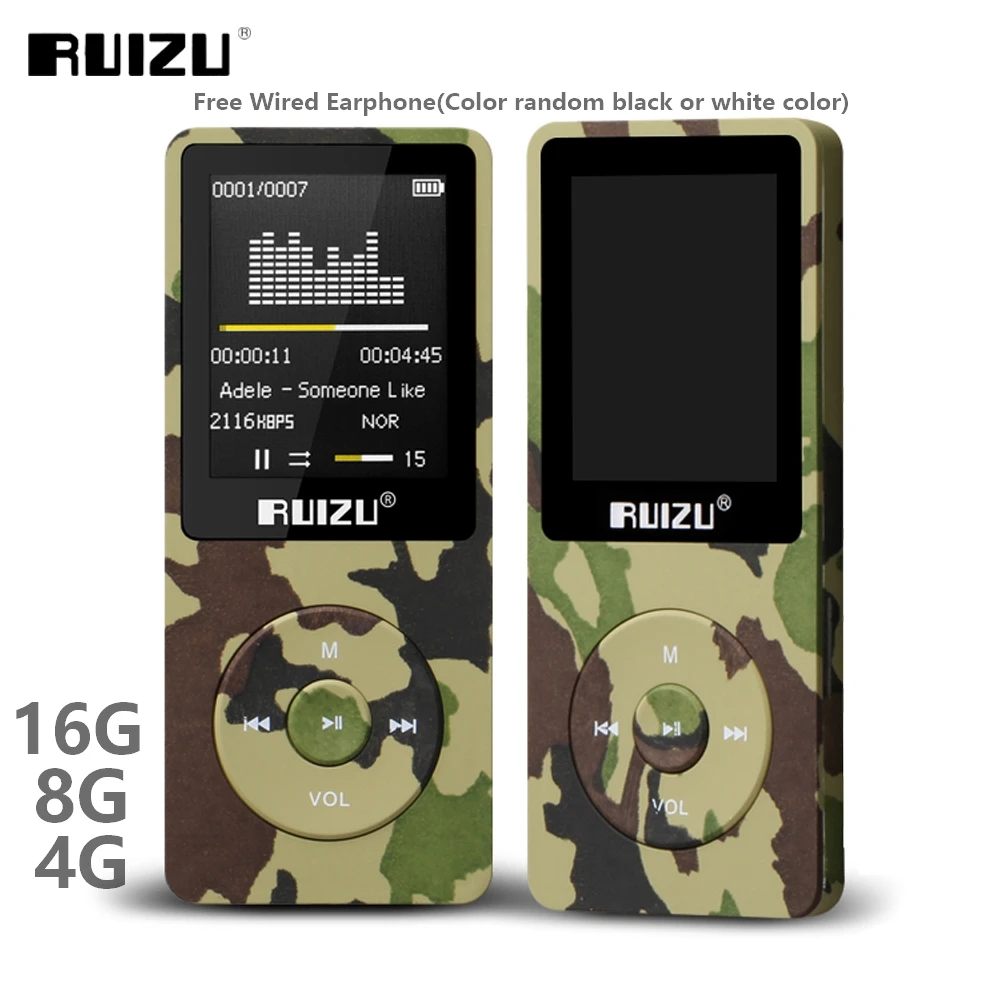 Ультратонкий MP3-плеер RUIZU X02, Usb, 4 ГБ, 8 ГБ, 16 ГБ, 1,8 дюйма, 80 часов воспроизведения
Ультратонкий MP3-плеер RUIZU X02, Usb, 4 ГБ, 8 ГБ, 16 ГБ, 1,8 дюйма, 80 часов воспроизведения