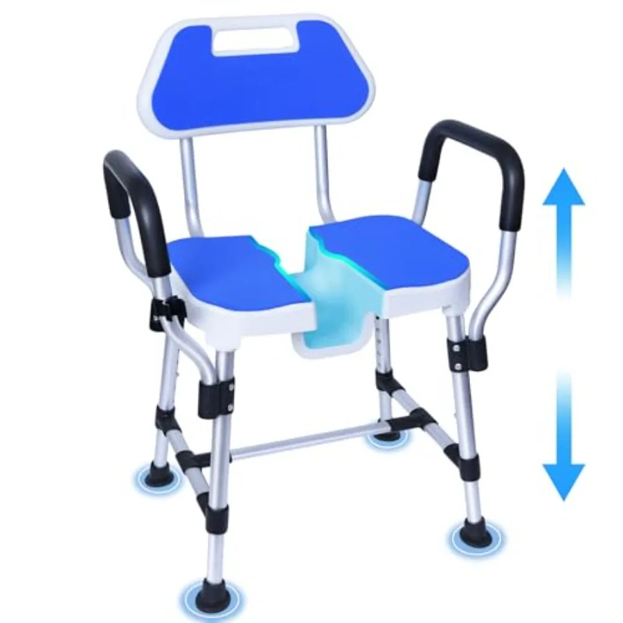 U-Shaped Shower Chair for Elderly Disabled Heavy Duty Shower Chair with Back and Arms Height Adjustable Bath Seat Non-Slip Feet
U-Shaped Shower Chair for Elderly Disabled Heavy Duty Shower Chair with Back and Arms Height Adjustable Bath Seat Non-Slip Feet
