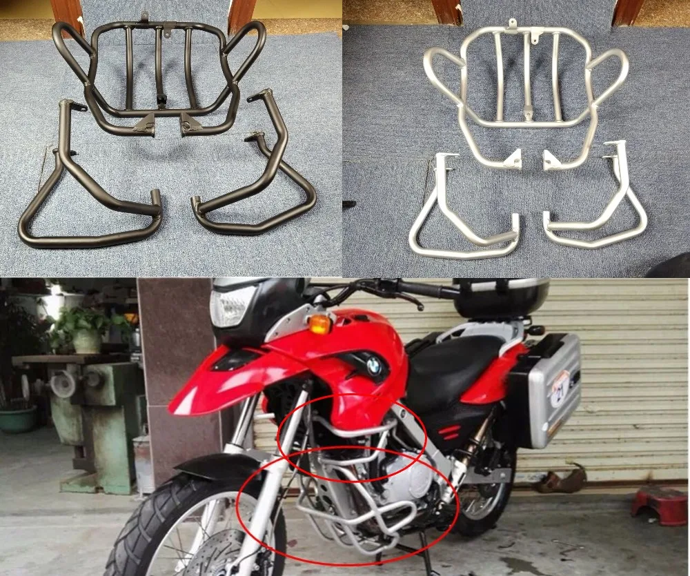 Highway Upper Radiator / Lower Engine Guard Crash Bars Protector for BMW F650GS Dakar G650GS Sertao 1999-2016 99-16 Silver Black
Highway Upper Radiator / Lower Engine Guard Crash Bars Protector for BMW F650GS Dakar G650GS Sertao 1999-2016 99-16 Silver Black