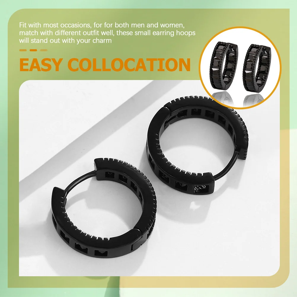 1Pair Black Earrings Hoops Small Minimalist Stylish Ear Decor for Men Women Daily Party Cosplay Gothic Black Earrings for Men
1Pair Black Earrings Hoops Small Minimalist Stylish Ear Decor for Men Women Daily Party Cosplay Gothic Black Earrings for Men