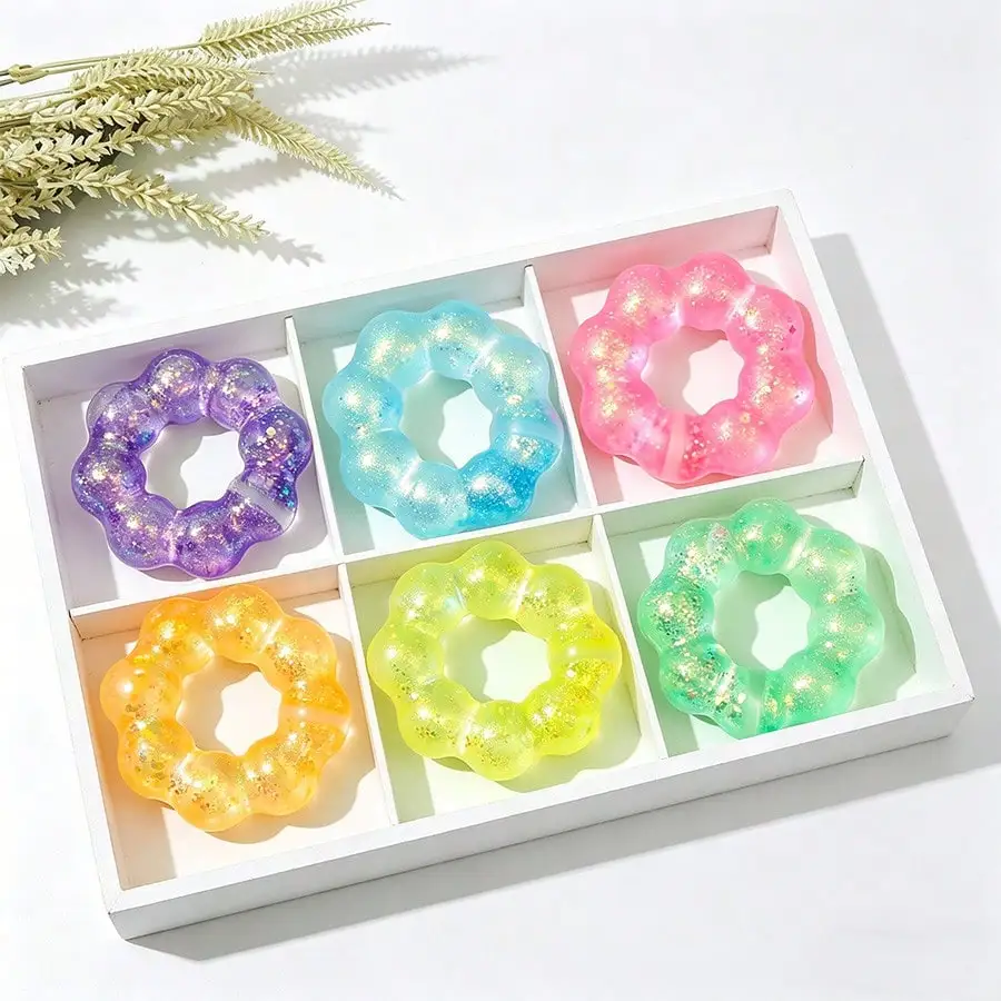 1pc Malt Sugar Sequin Donut Squishy Toy, Soft Rubber Anti-Stress Squeeze Sensory Fidget, Soft And Comfortable Texture, Effective For Relieving Stress And Anxiety, Daily Essential, Holiday Gift (Random Color)
1pc Malt Sugar Sequin Donut Squishy Toy, Soft Rubber Anti-Stress Squeeze Sensory Fidget, Soft And Comfortable Texture, Effective For Relieving Stress And Anxiety, Daily Essential, Holiday Gift (Random Color)