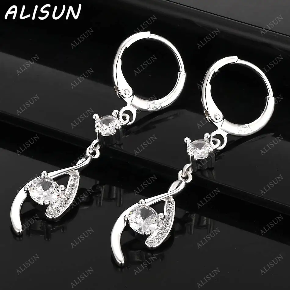 ALISUN 925 Sterling Silver Blue Zircons Earrings Drop Earrings For Women Anniversary Gift Popular Wild Fashion Romantic Jewelry
ALISUN 925 Sterling Silver Blue Zircons Earrings Drop Earrings For Women Anniversary Gift Popular Wild Fashion Romantic Jewelry