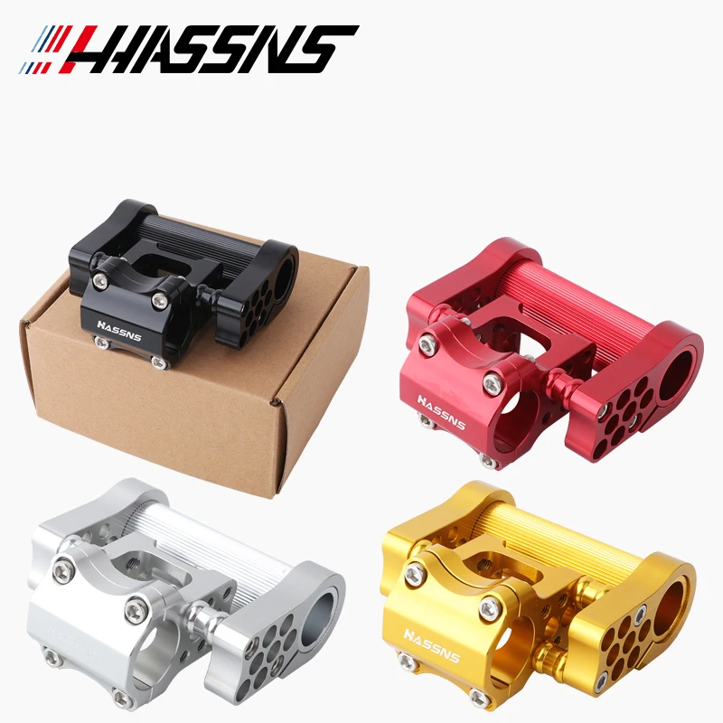 HASSNS Bicycle Handlebar Stem Double Folding Bike Table Bmx Bridge Handle Bar Short Power Cycling Rod Adjustable Stem Riser 25.4
HASSNS Bicycle Handlebar Stem Double Folding Bike Table Bmx Bridge Handle Bar Short Power Cycling Rod Adjustable Stem Riser 25.4