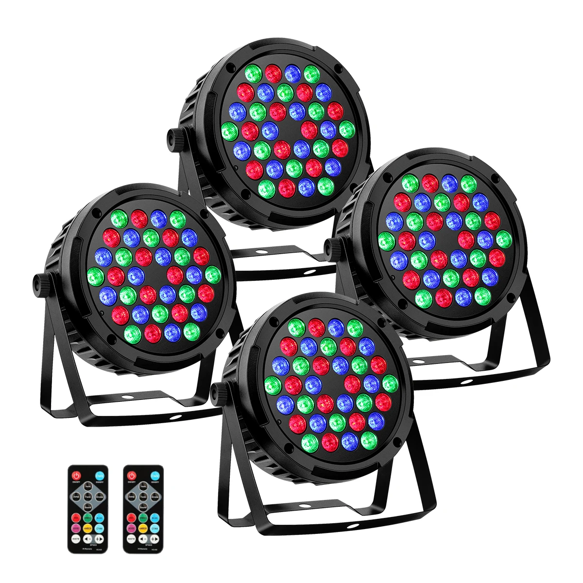 4Pack 36LEDs RGB Stage Par Lights 36W Sound Activated DMX Control DJ Music Dance Party Wedding Church Bar Club Stage Lighting
4Pack 36LEDs RGB Stage Par Lights 36W Sound Activated DMX Control DJ Music Dance Party Wedding Church Bar Club Stage Lighting