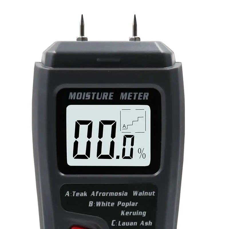 EMT01 Dual Needle Digital Wood Moisture Meter 0-99.9% Tester with Large LCD Display for Wood Moisture Detection