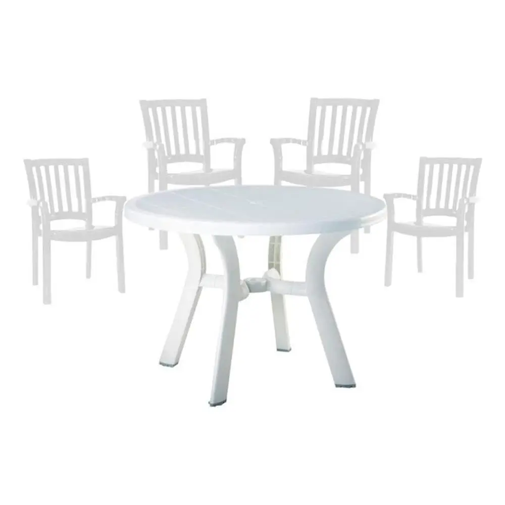 5pc UV-Resistant Resin 42in Round Patio Table & Chairs Set White, Customized
5pc UV-Resistant Resin 42in Round Patio Table & Chairs Set White, Customized