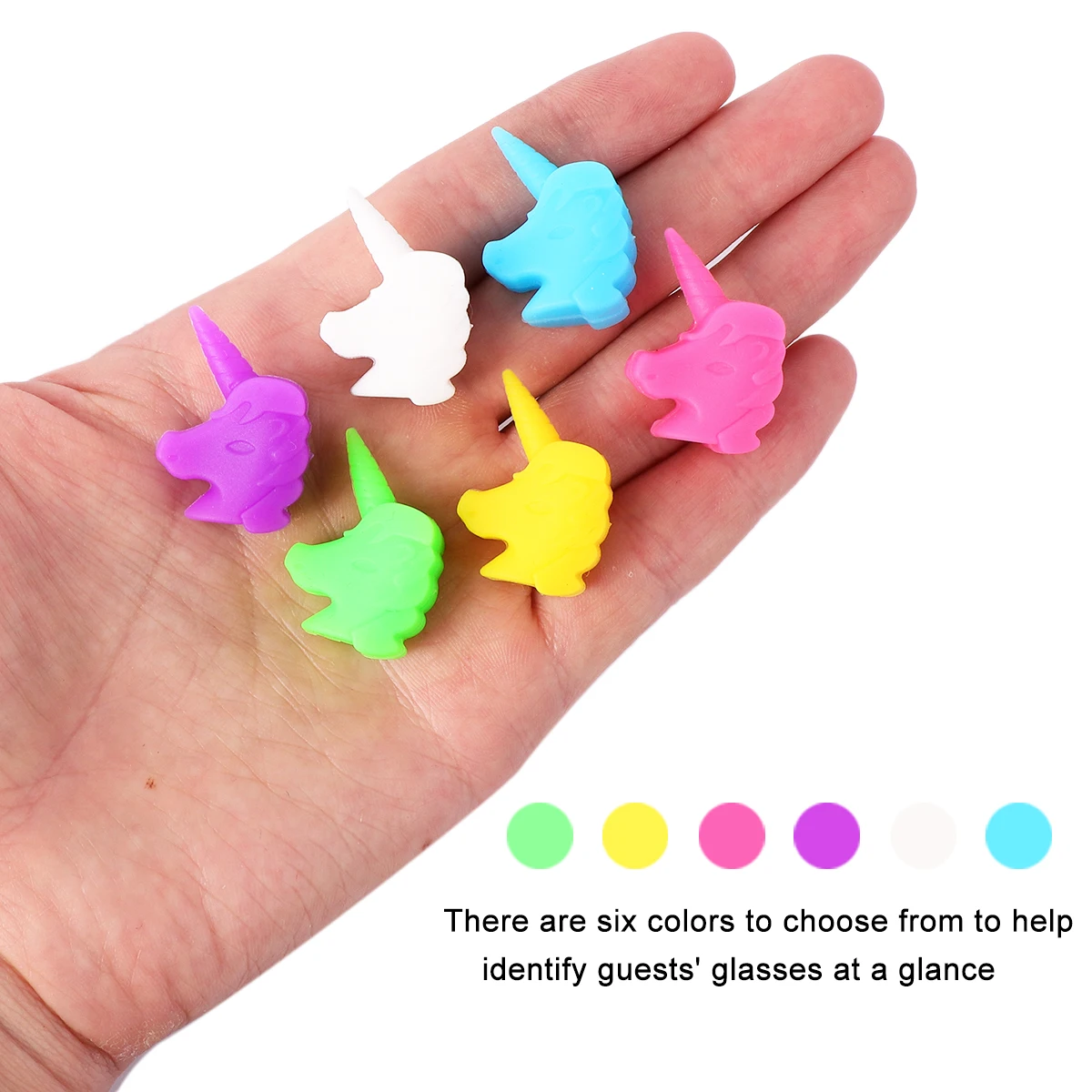12pcs 6 Color Silicone Glass Marker Reusable Cup Identifier Non-Slip Party Drink Locator Decorative Charm
12pcs 6 Color Silicone Glass Marker Reusable Cup Identifier Non-Slip Party Drink Locator Decorative Charm