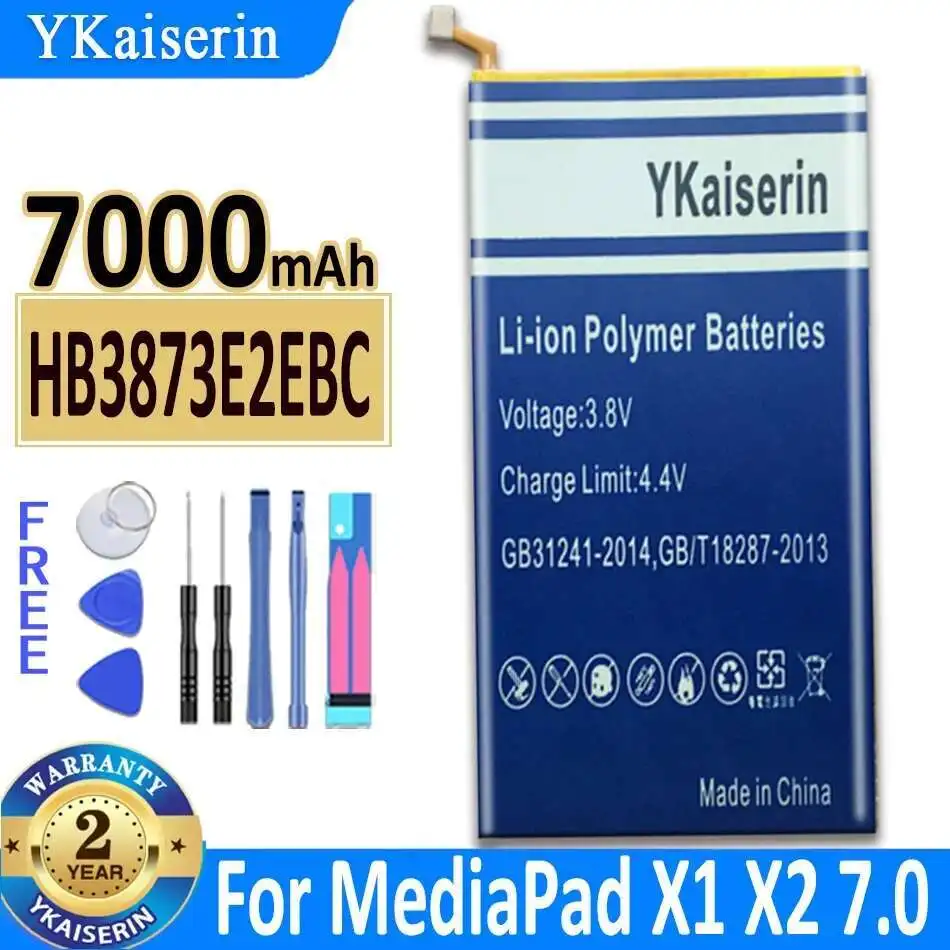 Аккумулятор для планшета HB3873E2EBC 7000 мАч для Huawei Mediapad X1 X2 7,0 "7D-501U 7D-501L 7D-503L 7D-503LT Gem-701L Gem-702L 703L
Аккумулятор для планшета HB3873E2EBC 7000 мАч для Huawei Mediapad X1 X2 7,0 "7D-501U 7D-501L 7D-503L 7D-503LT Gem-701L Gem-702L 703L