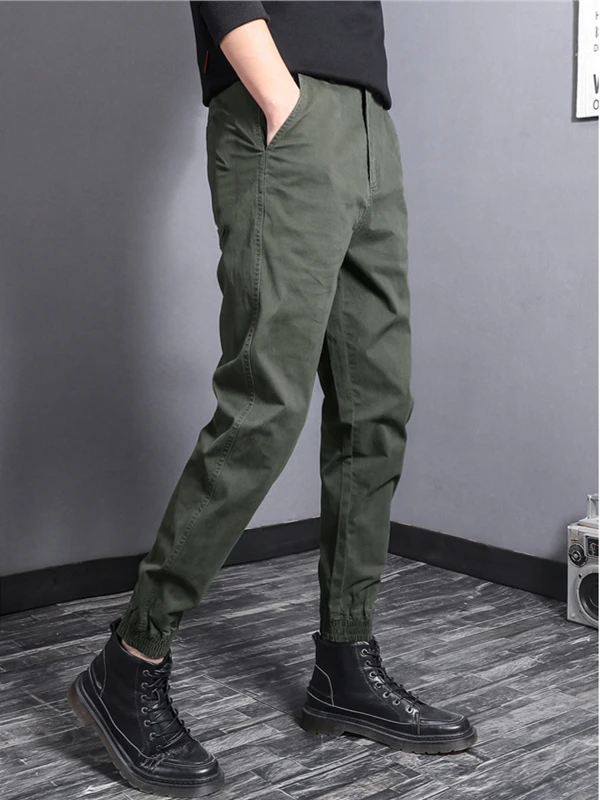 Новые мужские повседневные брюки Slim Fit в корейском стиле, спортивные, больших размеров, универсальные, осенне-весенние, длинные брюки-шаровары
Новые мужские повседневные брюки Slim Fit в корейском стиле, спортивные, больших размеров, универсальные, осенне-весенние, длинные брюки-шаровары