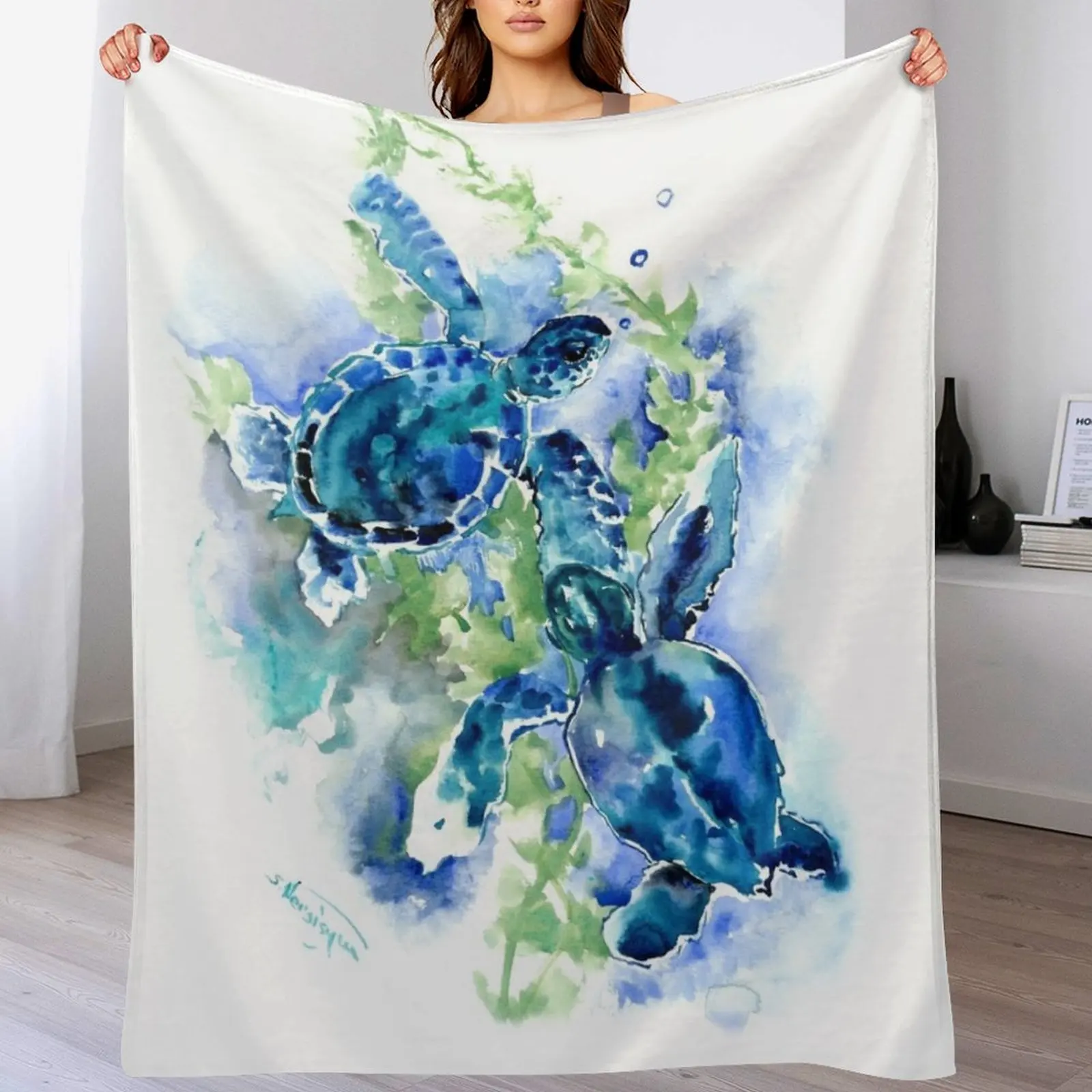 Sea Turtles Turquoise BLue design Throw Blanket Fade Resistant Durable Throw Blanket
Sea Turtles Turquoise BLue design Throw Blanket Fade Resistant Durable Throw Blanket
