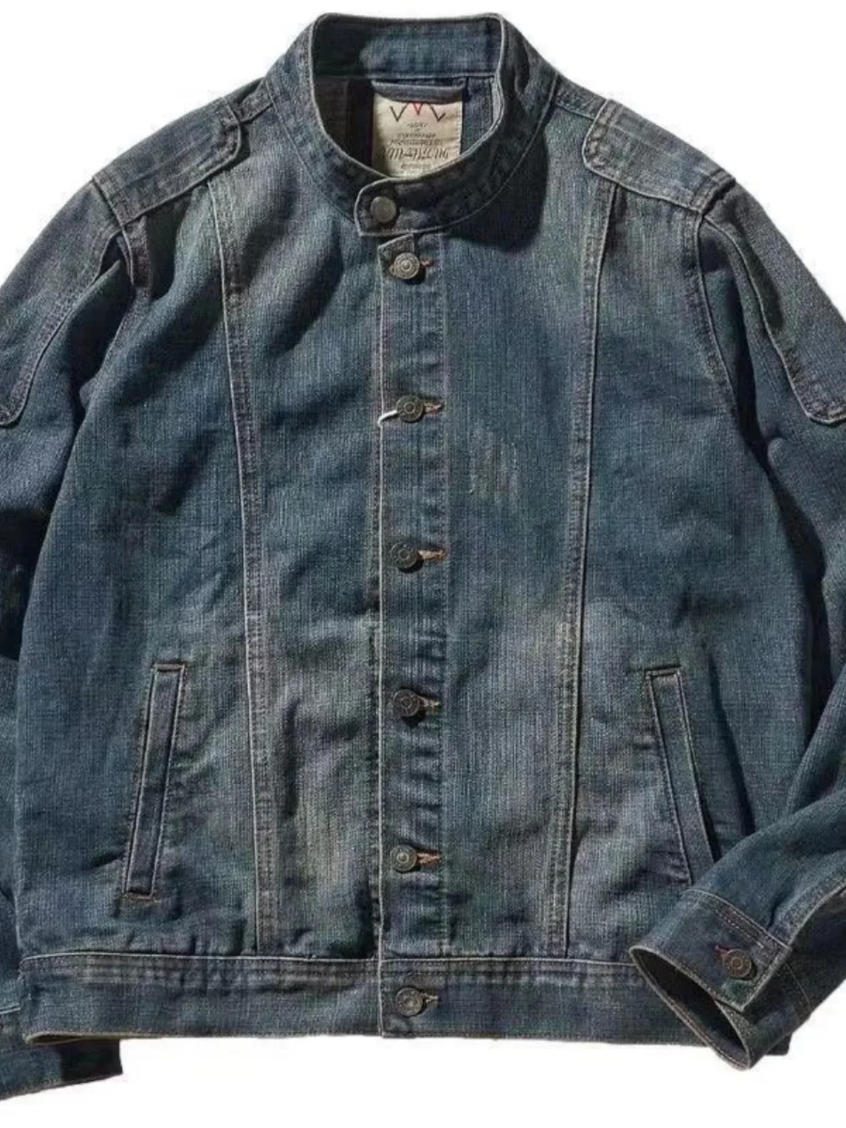 Retro Vintage Motorcycle Denim Jaet Loose Fit Youth Casual Long Sve Stand Collar Single Button Closure Color
Retro Vintage Motorcycle Denim Jaet Loose Fit Youth Casual Long Sve Stand Collar Single Button Closure Color