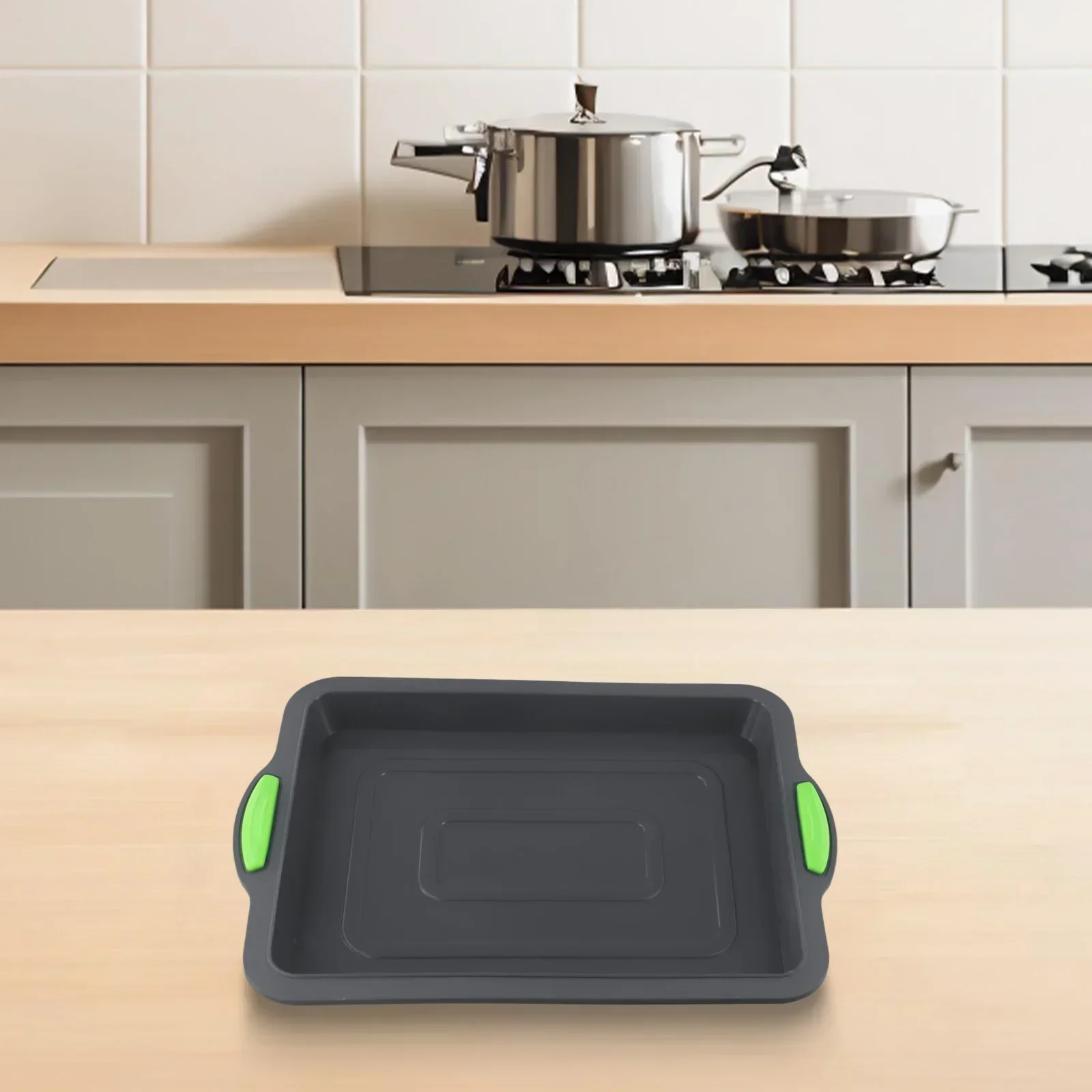 Baking Tray Square Cake Pan Silicone Cake Pan Layer Cakes Grey 13.4x9.4x1inch Easy Release Silicone Square Cake Pan
Baking Tray Square Cake Pan Silicone Cake Pan Layer Cakes Grey 13.4x9.4x1inch Easy Release Silicone Square Cake Pan