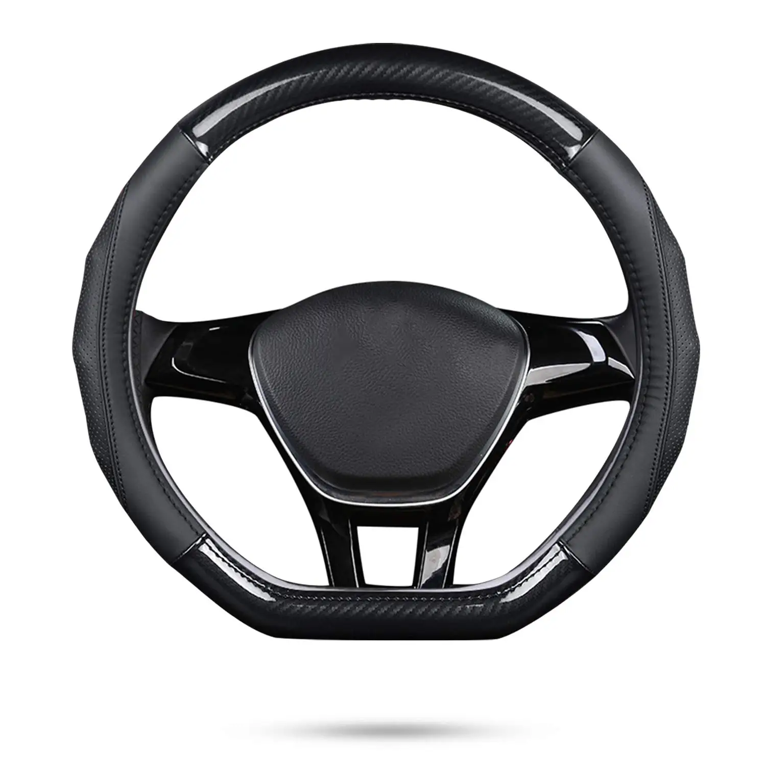 Car Steering Wheel Cover Non-Slip D-Shape Carbon Fiber Top Layer Leather Universal 38cm
Car Steering Wheel Cover Non-Slip D-Shape Carbon Fiber Top Layer Leather Universal 38cm