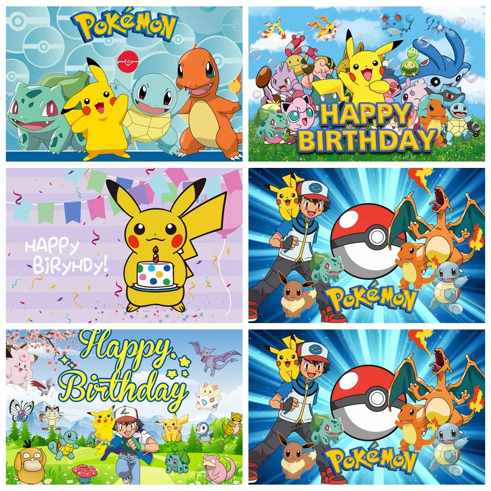 Pokemon Birthday Party Decoration Backdrop Kid Birthday Baby Shower Portrait Photography Studio Props Photo Background Custom
Pokemon Birthday Party Decoration Backdrop Kid Birthday Baby Shower Portrait Photography Studio Props Photo Background Custom