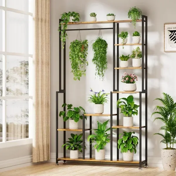 Large Plant Stand Indoor with Grow Light, 71 Inches Tall Plant Shelf, 8 Tiered Heavy-Duty Metal Plant
Large Plant Stand Indoor with Grow Light, 71 Inches Tall Plant Shelf, 8 Tiered Heavy-Duty Metal Plant