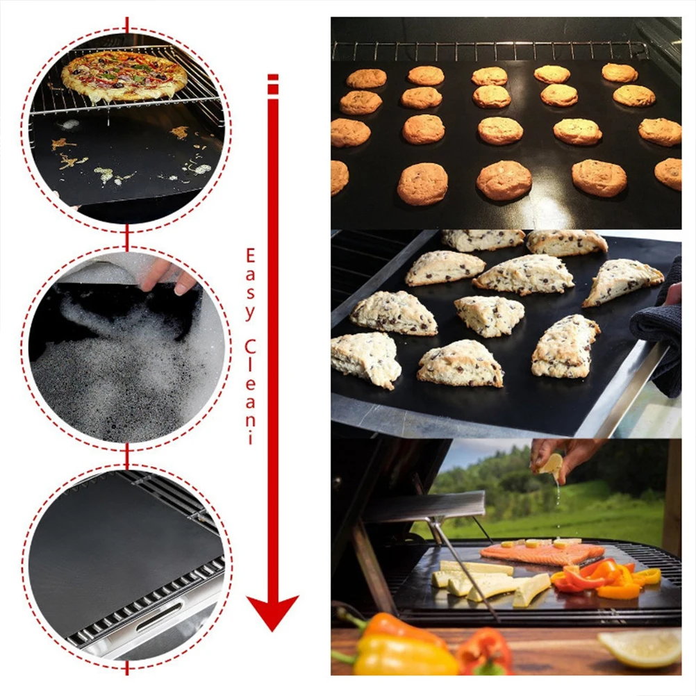 2pcs Bbq Grill Mat Non-Stick Reusable Heat-Resistant Baking Sheet For Gas Charcoal Electric Grills Outdoor Camping Cooking Black
2pcs Bbq Grill Mat Non-Stick Reusable Heat-Resistant Baking Sheet For Gas Charcoal Electric Grills Outdoor Camping Cooking Black