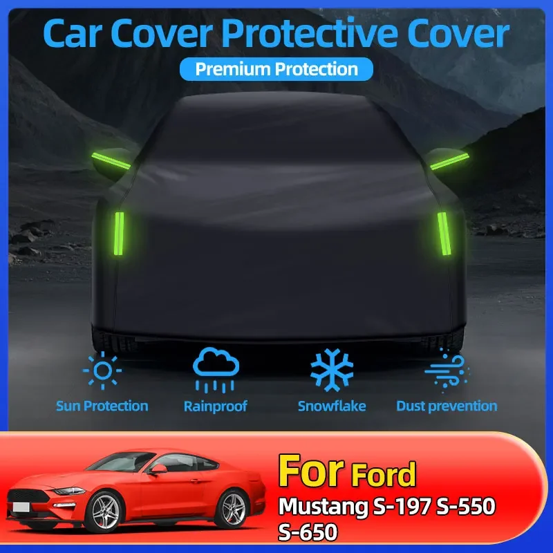 For Ford Mustang S-197 S-550 S-650 Car Cover Fit All Weather Protection Waterproof Sun Rain Snow Dustproof Outdoor Accessories
For Ford Mustang S-197 S-550 S-650 Car Cover Fit All Weather Protection Waterproof Sun Rain Snow Dustproof Outdoor Accessories