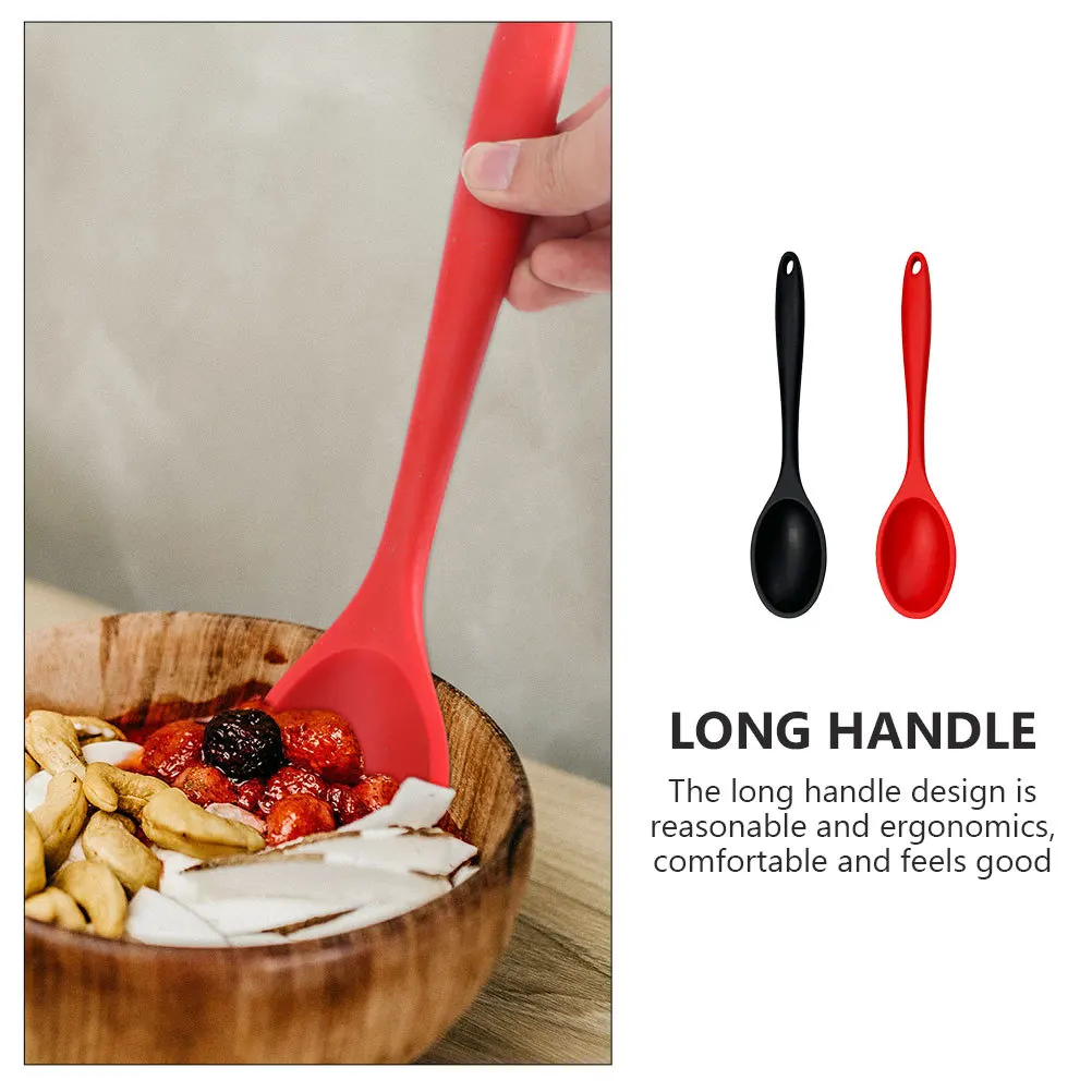 2Pcs Silicone Ladles Multi-Purpose Soup Porridge Rice Spoons Smooth Non-Deform Handle Comfortable Grip Kitchen Gadgets Set
2Pcs Silicone Ladles Multi-Purpose Soup Porridge Rice Spoons Smooth Non-Deform Handle Comfortable Grip Kitchen Gadgets Set