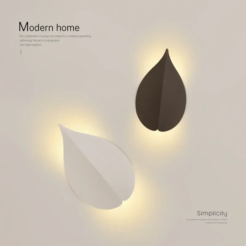 Modern Minimalist Nordic Leaf LED Wall Lamp for Background Bedside Staircase Living Room Decorative Indoor Lighting Fixtures
Modern Minimalist Nordic Leaf LED Wall Lamp for Background Bedside Staircase Living Room Decorative Indoor Lighting Fixtures