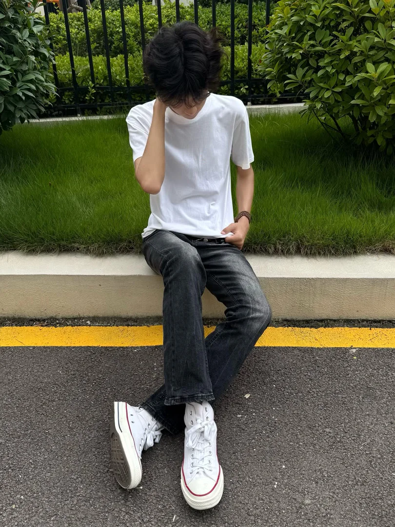 American High Street Waed Texture Micro Flared Jeans Men Haome Retro Straight Leg Bla ey Long Trousers
American High Street Waed Texture Micro Flared Jeans Men Haome Retro Straight Leg Bla ey Long Trousers