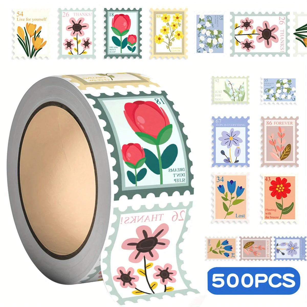 500 шт./компл. красочные цветочные наклейки в рулоне для багажа, ноутбука, гитары, мобильного телефона, бутылки с водой, скрапбукинг, многоразовые ZSY 
500 шт./компл. красочные цветочные наклейки в рулоне для багажа, ноутбука, гитары, мобильного телефона, бутылки с водой, скрапбукинг, многоразовые ZSY