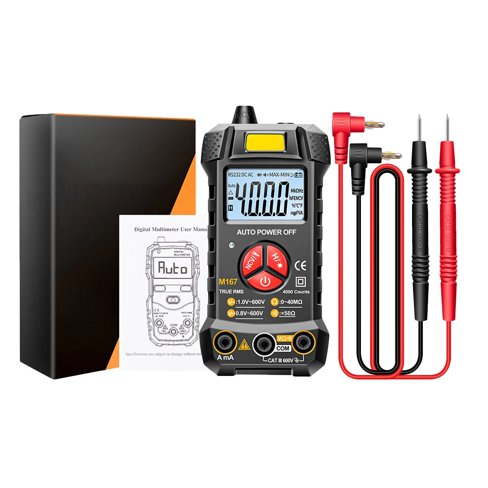 Digital Multimeter Smart Tester ABS Copper Large Screen Auto Measurement LED Flashlight Portable Practical Meter Tool Electronic
Digital Multimeter Smart Tester ABS Copper Large Screen Auto Measurement LED Flashlight Portable Practical Meter Tool Electronic
