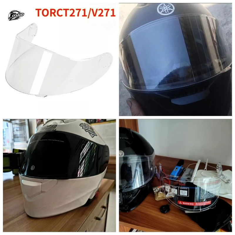 CCUUD For TORC T271 T271/V271 Open Face Helmet Visor Replacement Motorcycle Helmet Lens Parts Accessories
CCUUD For TORC T271 T271/V271 Open Face Helmet Visor Replacement Motorcycle Helmet Lens Parts Accessories